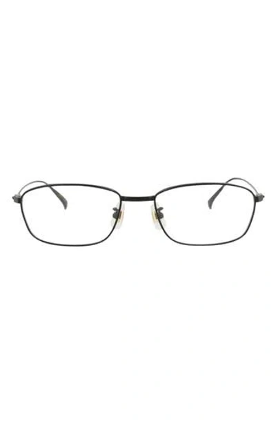 Dunhill 54mm Rectangular Optical Glasses In Black