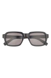 Dunhill 54mm Rectangular Sunglasses In Black