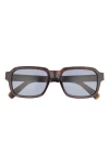 Dunhill 54mm Rectangular Sunglasses In Brown