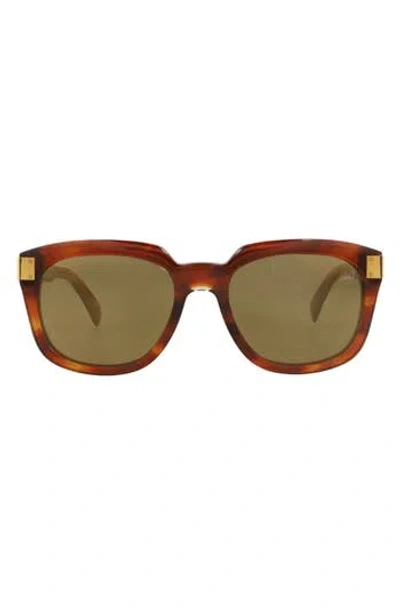 Dunhill 56mm Square Sunglasses In Transparent