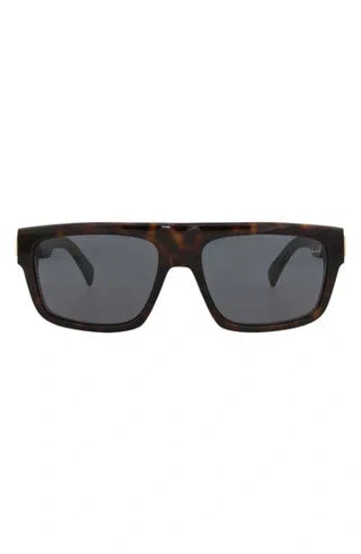Dunhill 57mm Square Sunglasses In Brown