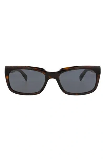 Dunhill 57mm Square Sunglasses In White