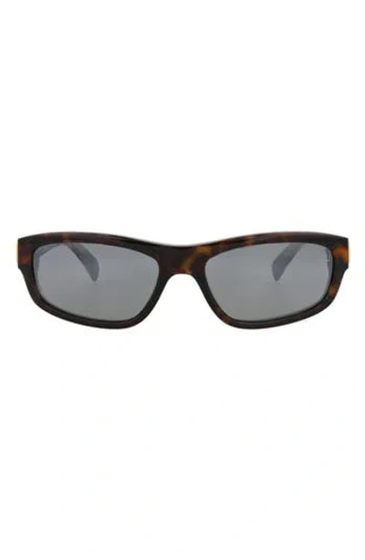 Dunhill 58mm Rectangular Sunglasses In Pink