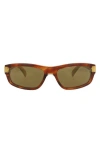 Dunhill 58mm Rectangular Sunglasses In Orange