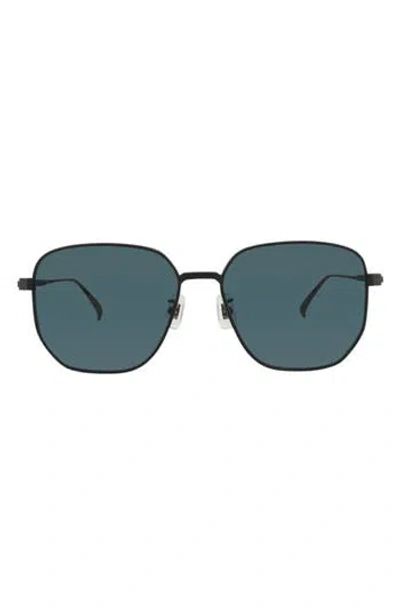 Dunhill Square-frame Titanium Sunglasses In Blue