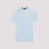 Dunhill Short-sleeved Solid T-shirt In Blue