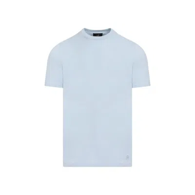 Dunhill Insignia Cotton Short Sleeve T-shirt In Blue