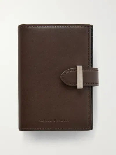 Dunhill Century Leather Cardholder In Brown