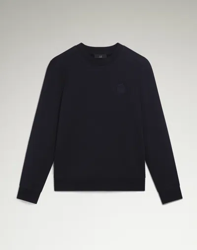 Dunhill Athluxury Cotton Cashmere Sweatshirt In Blue