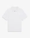 Dunhill Athluxury Wool Short Sleeve Polo In White
