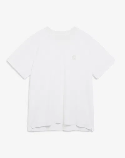 Dunhill Athluxury Wool Short Sleeve T-shirt In White