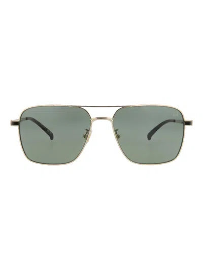 Dunhill Aviator Metal Sunglasses For Men In Green