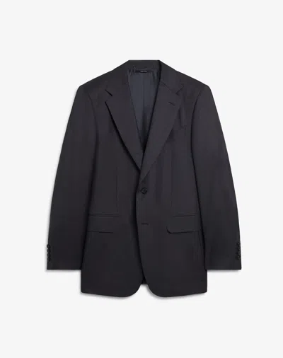 Dunhill Belgravia Super 150 Wool Jacket In Grey