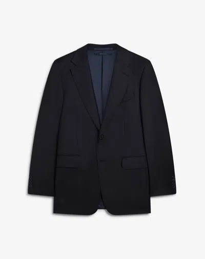 Dunhill Belgravia Wool Super 150 Jacket In Blue