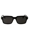 Dunhill Black Acetate Sunglasses In Burgundy