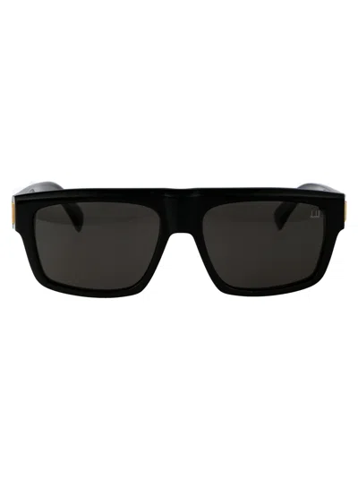 DUNHILL DUNHILL BLACK ACETATE SUNGLASSES