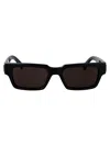 Dunhill Black Acetate Sunglasses In Brown