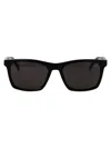 Dunhill Black Acetate Sunglasses In Brown