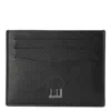 DUNHILL DUNHILL BLACK CADOGAN LEATHER CARD CASE