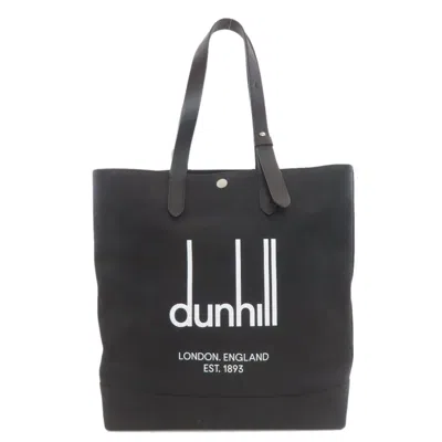 Pre-owned Dunhill Black Canvas Tote Bag ()