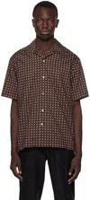 Dunhill Black Gasket Print Shirt In Black 001
