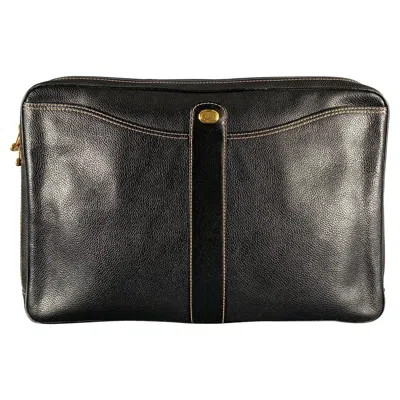 Pre-owned Dunhill Black Gold Crackled Leather Bags
