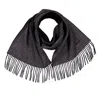 Dunhill Black Houndstooth Wool Scarf In Black