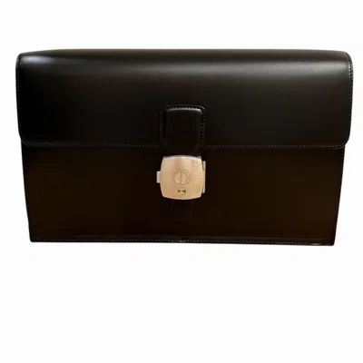 Pre-owned Dunhill Black Leather Clutch Bag ()