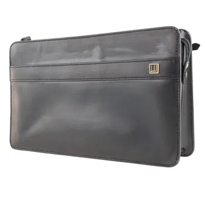 Pre-owned Dunhill Black Leather Clutch Bag ()