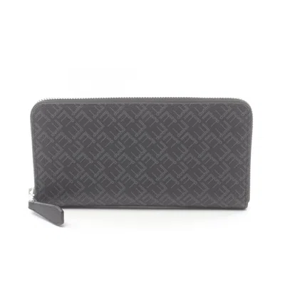 Pre-owned Dunhill Black Leather Coated Canvas Wallet (bi-fold) ()