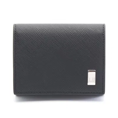 Pre-owned Dunhill Black Leather Coin Purse/coin Case ()