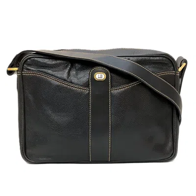 Pre-owned Dunhill Black Leather Shoulder Bag ()