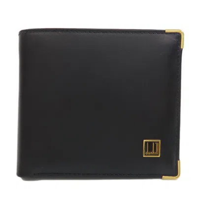 Pre-owned Dunhill Black Leather Wallet (bi-fold) ()