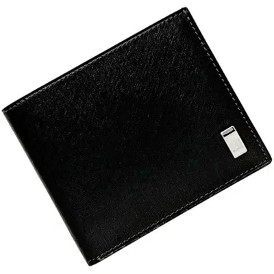 Pre-owned Dunhill Black Leather Wallet (bi-fold) ()
