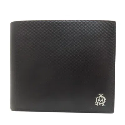 Pre-owned Dunhill Black Leather Wallet (bi-fold) ()