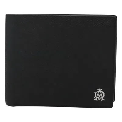 Pre-owned Dunhill Black Leather Wallet  ()