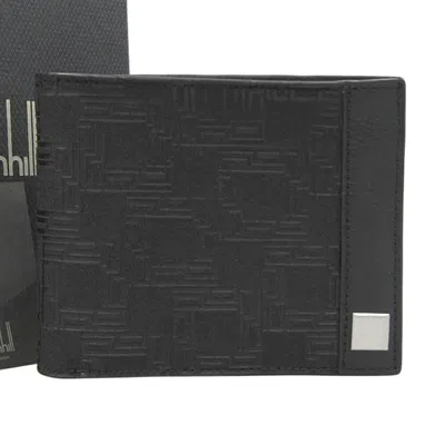Pre-owned Dunhill Black Pvc Leather Wallet (bi-fold) ()