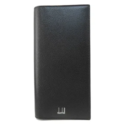 Pre-owned Dunhill Black Pvc Long Wallet (bi-fold) ()