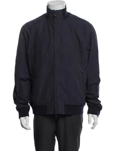 Pre-owned Dunhill Bomber Jacket In Blue