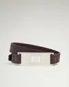 Dunhill Bracelet Id Tag In Brown