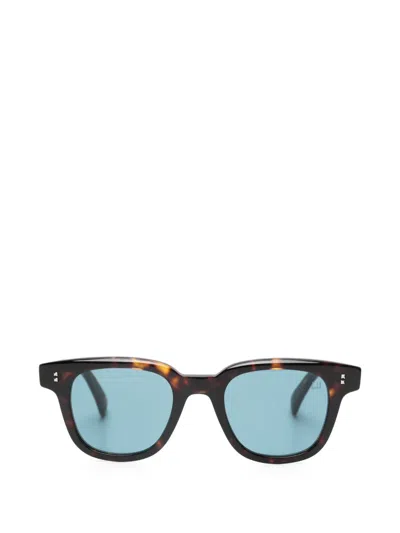Dunhill 方形镜框太阳眼镜 In Brown