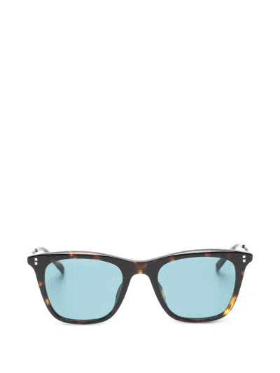 Dunhill 方形镜框太阳眼镜 In Brown