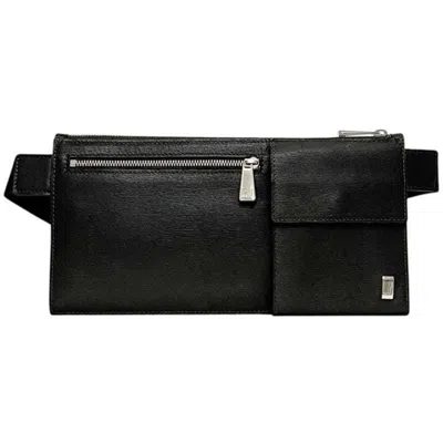 Pre-owned Dunhill Brown Dark Brown Leather Sling Bag ()