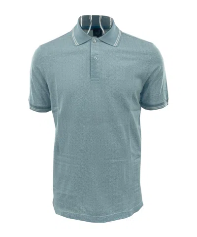 Dunhill Buckle Short-sleeved Polo Shirt In Gray