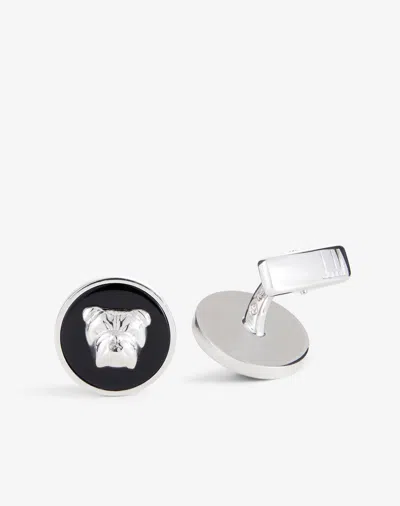 Dunhill Bulldog Onyx Black Cufflinks