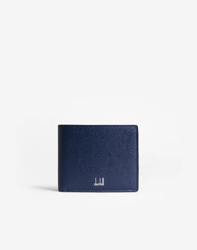 Dunhill Cadogan 4cc & Coin Purse Billfold Wallet In Blue