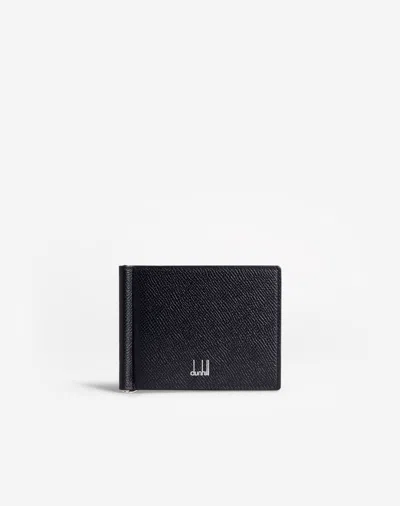 Dunhill Cadogan 6cc Money Clip Billfold In Black