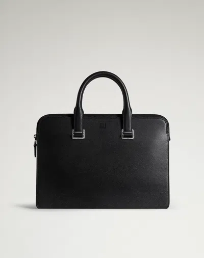 Dunhill Cadogan Single-gusset Document Case In Black