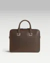 Dunhill Cadogan Single Gusset Document Case In Brown