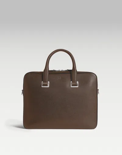 Dunhill Cadogan Single Gusset Document Case In Brown